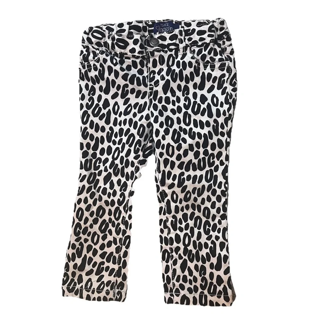Children’s Place Animal Print Jeggings Baby Girls 18-24 months Leopard Jeans